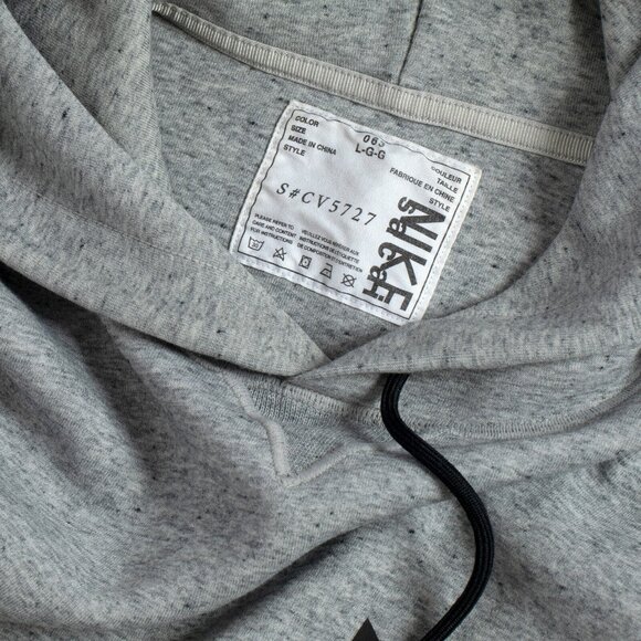 Nike x Sacai Fleece Knit Nylon Paneled Hoodie : L